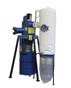 Two-Stage Cyclone Filter Bag Dust Collector with Remote Control - 7150